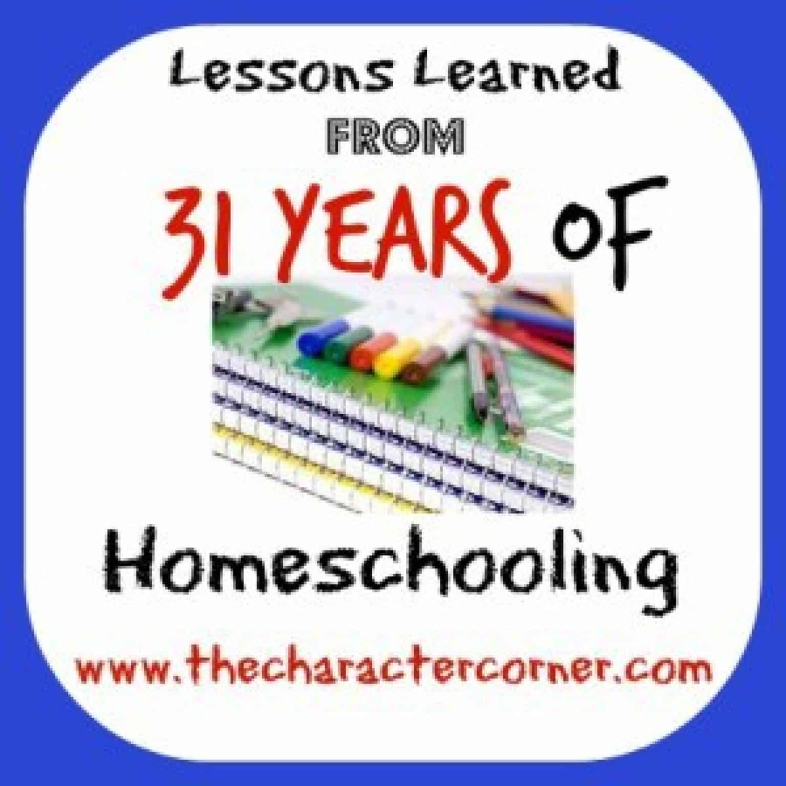 things I learned from 31 years of homeschooling