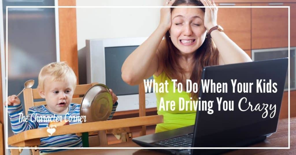 What to Do When Your Kids Are Driving You Crazy - The Character Corner