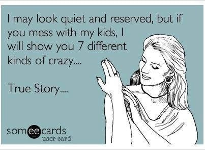 mother bear is you mess with my kids