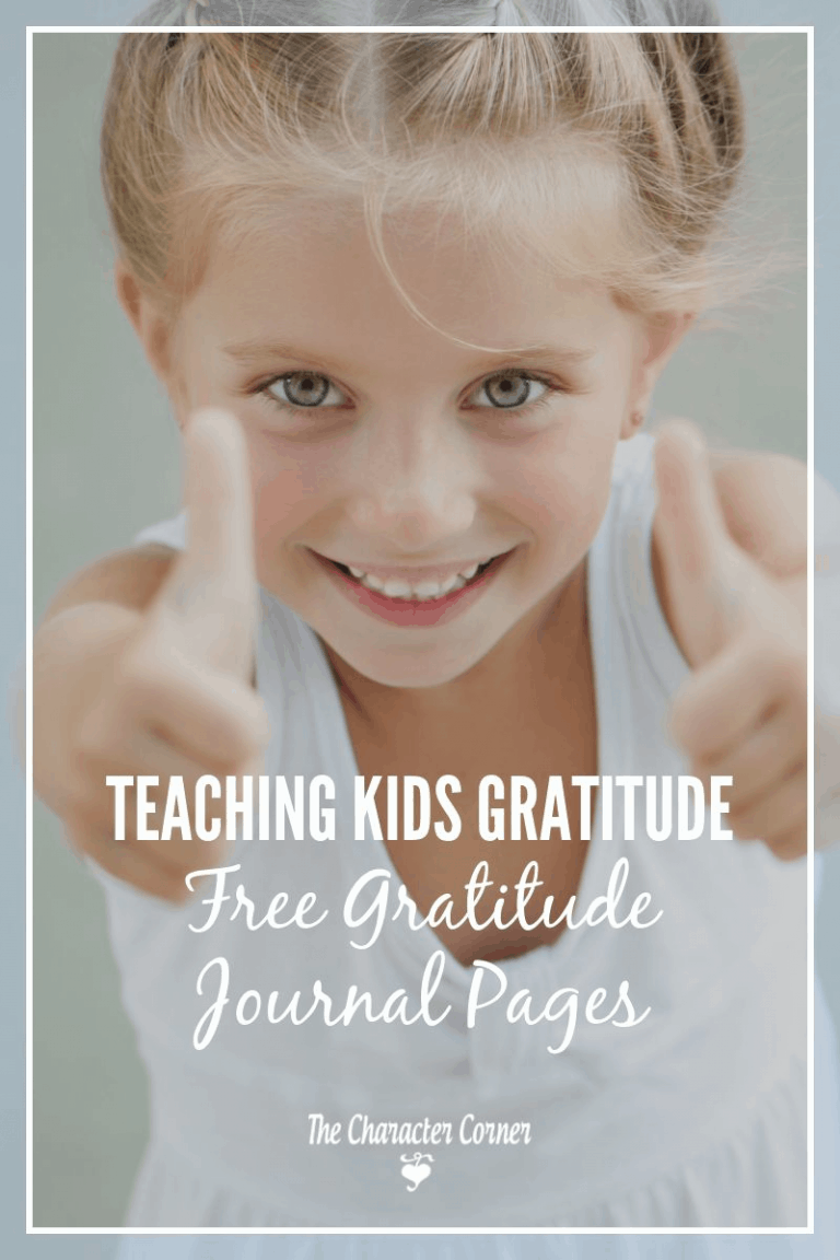 How To Teach Gratitude To Your Kids {Free Printable Gratitude Journal ...
