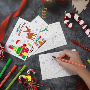 Picture of items in set for making Christmas cards